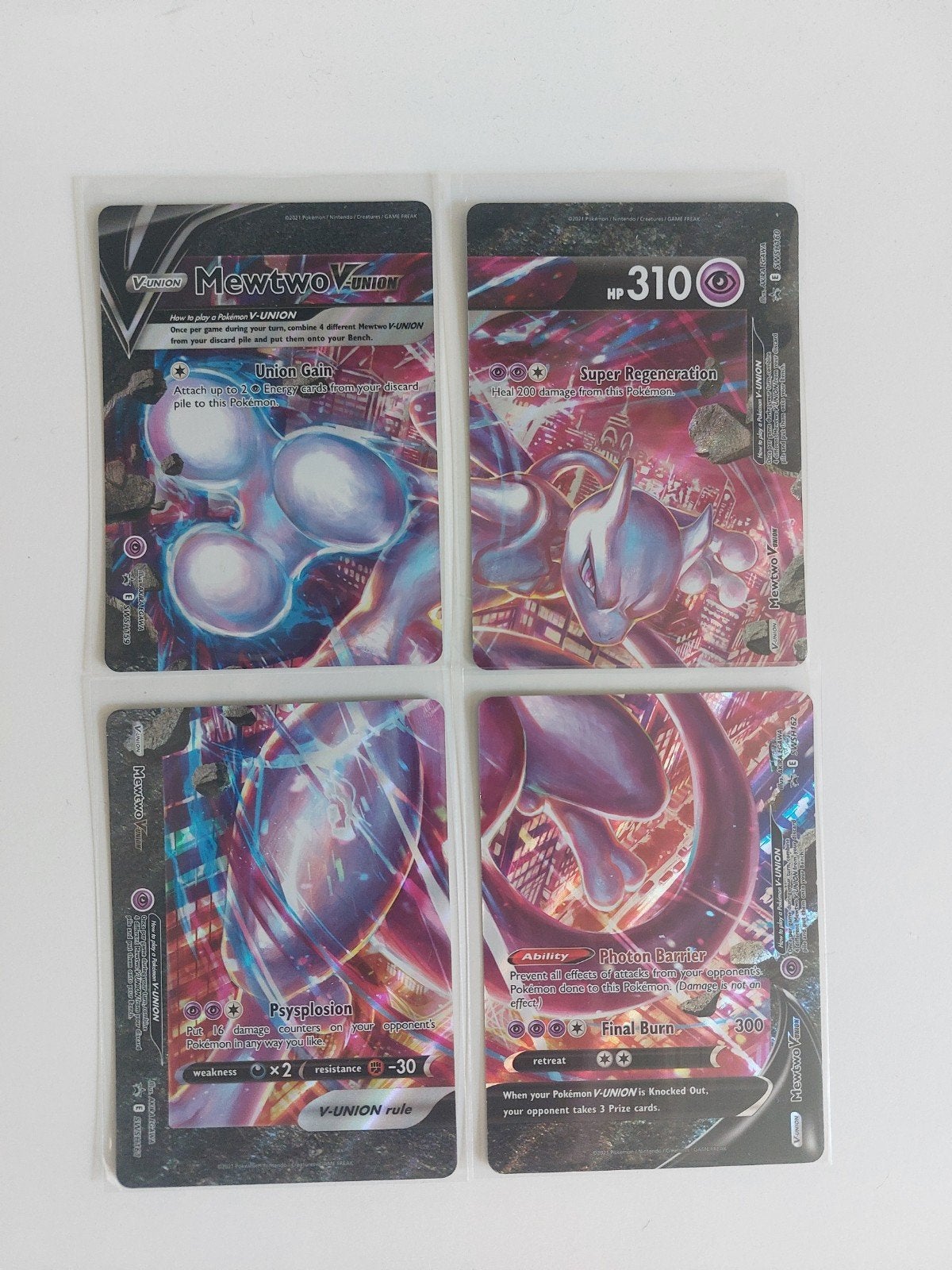 Promo Mewtwo V-Union (pièce de connexion) SWSH 159-160-161-1, Enlèvement