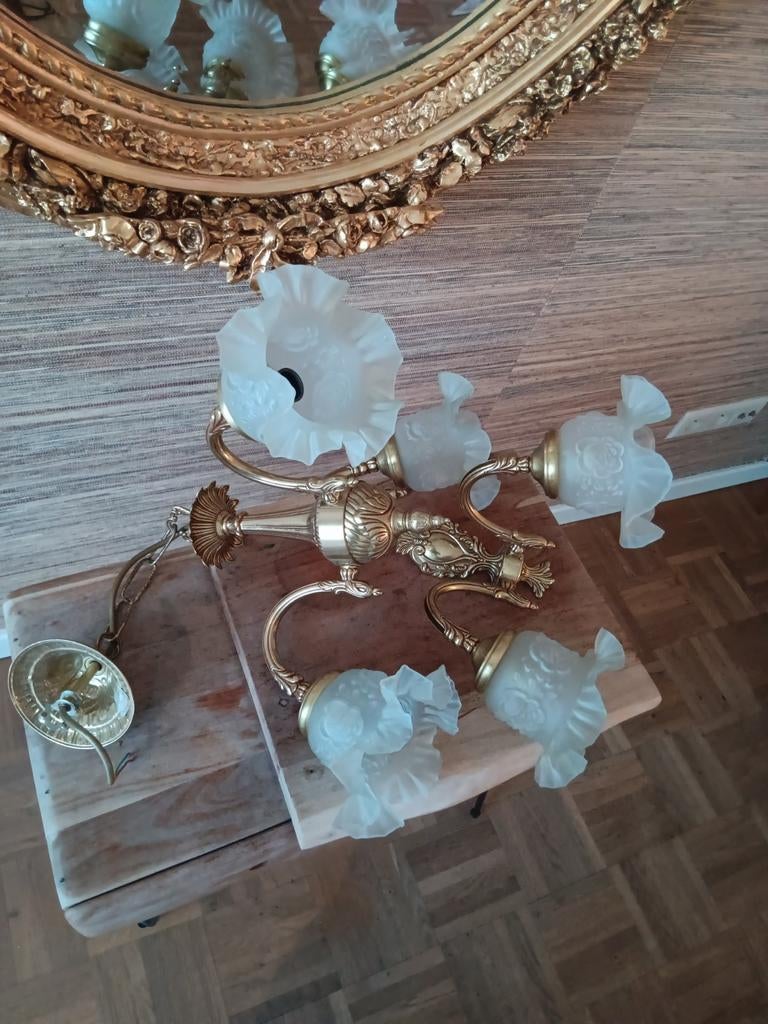 Kleine luster en wandlamp, Ophalen
