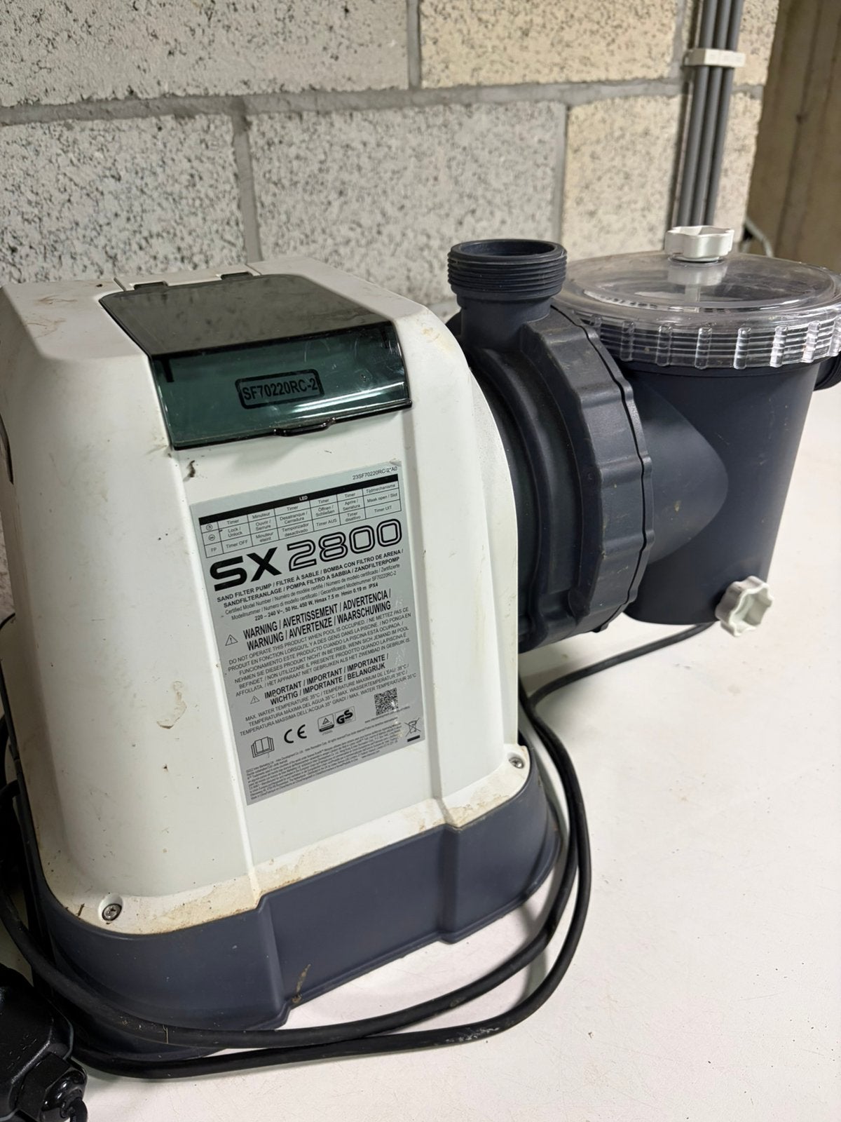 Intex SX2800 Zandfilterpomp 8 m³/u, Tuin en Terras, Ophalen, Gebruikt, Zwembadpomp