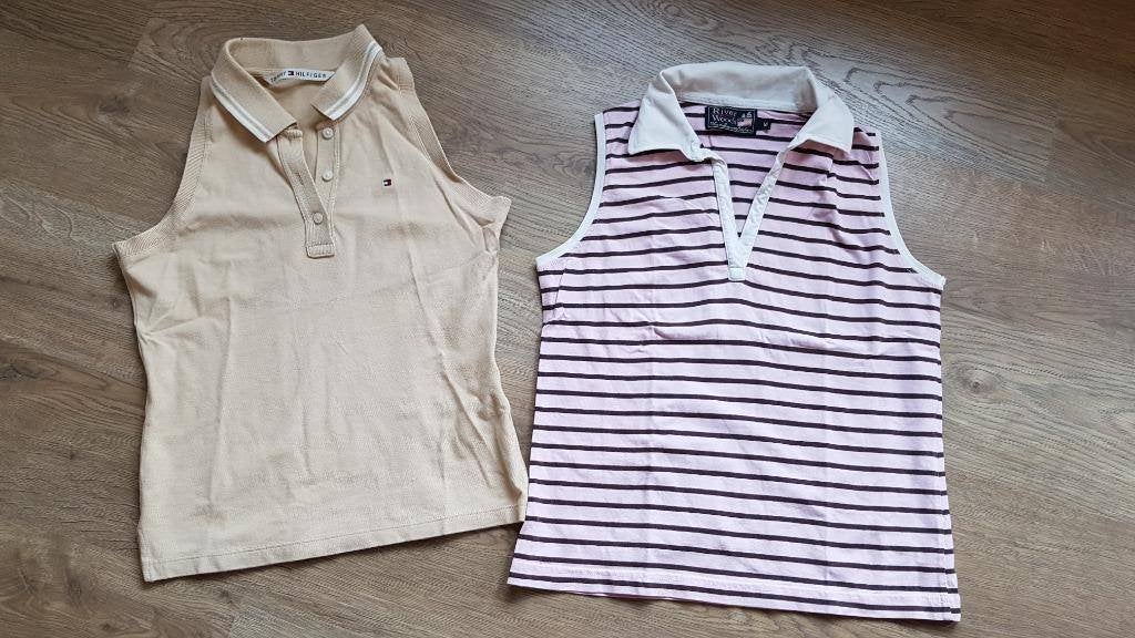 2 polo's / topjes Tommy Hilfiger en River woods maat Smal, River Woods, Ophalen of Verzenden, Roze, Gedragen