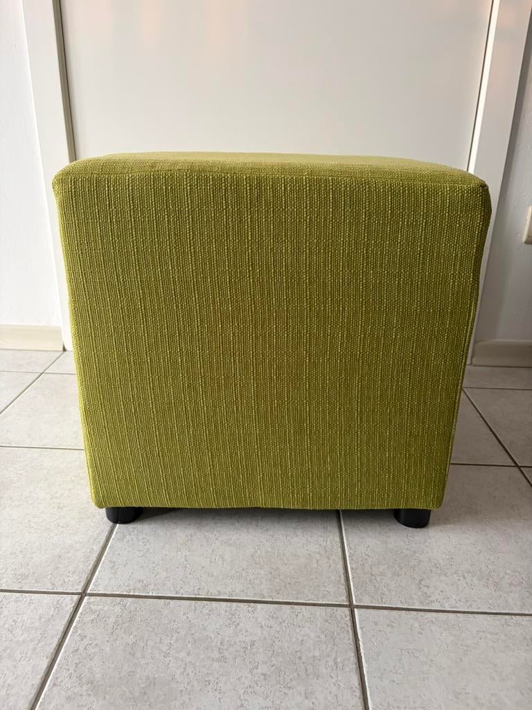 Fel groene poef., Huis en Inrichting, Ophalen, Zo goed als nieuw