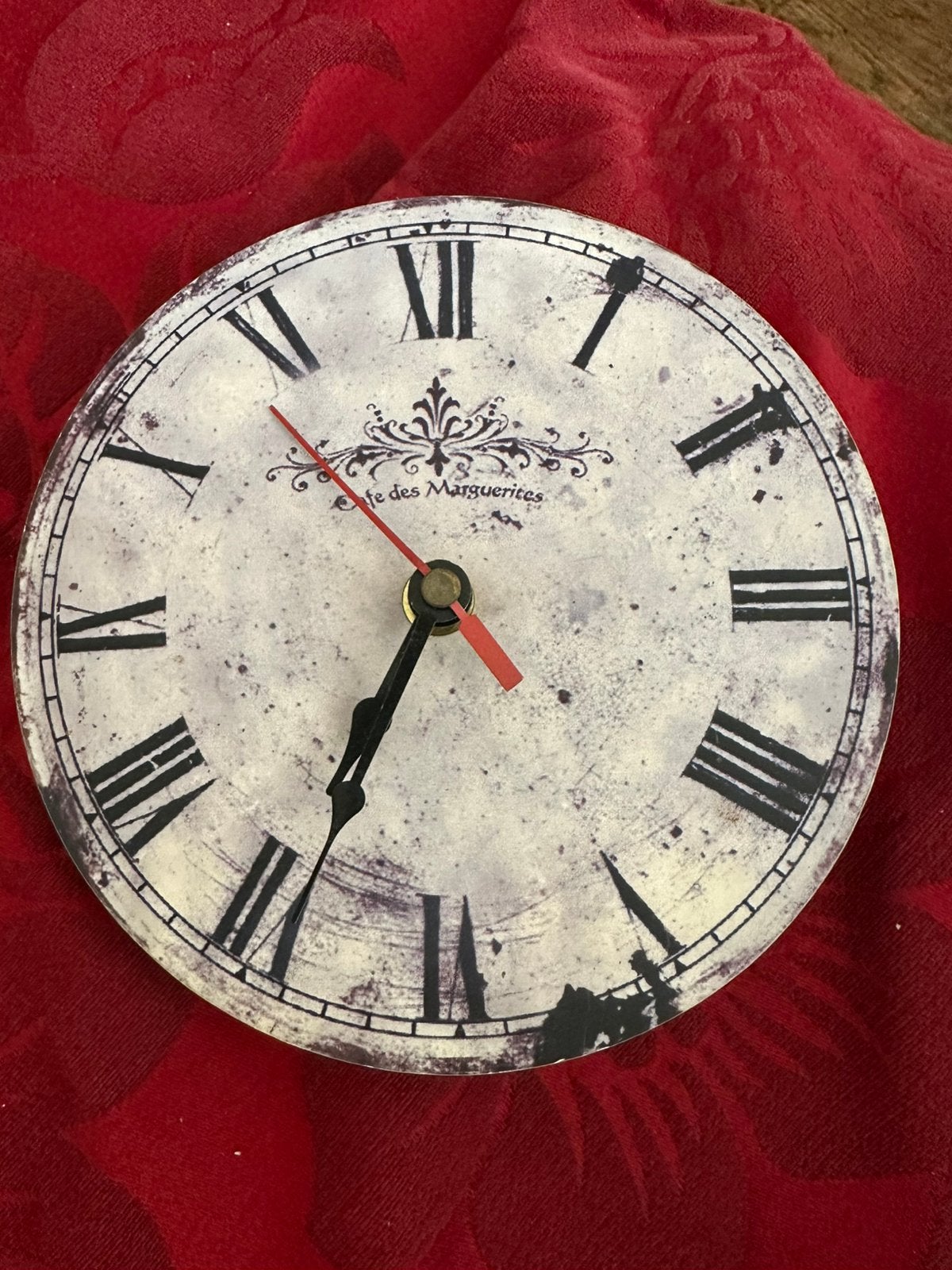 Horloge murale décorative à donner – env. 15 cm, Enlèvement, Comme neuf, Horloge murale
