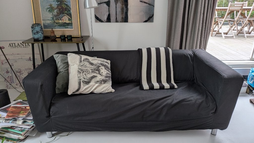 GRATIS IKEA Klippan zetel, op te halen in Moortsele, Ophalen, Gebruikt, 150 tot 200 cm, Tweepersoons