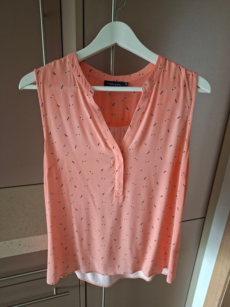 Terre Bleue zomers bloesje maat 40, Kleding | Dames, Maat 38/40 (M), Terre Bleue, Oranje, Ophalen of Verzenden