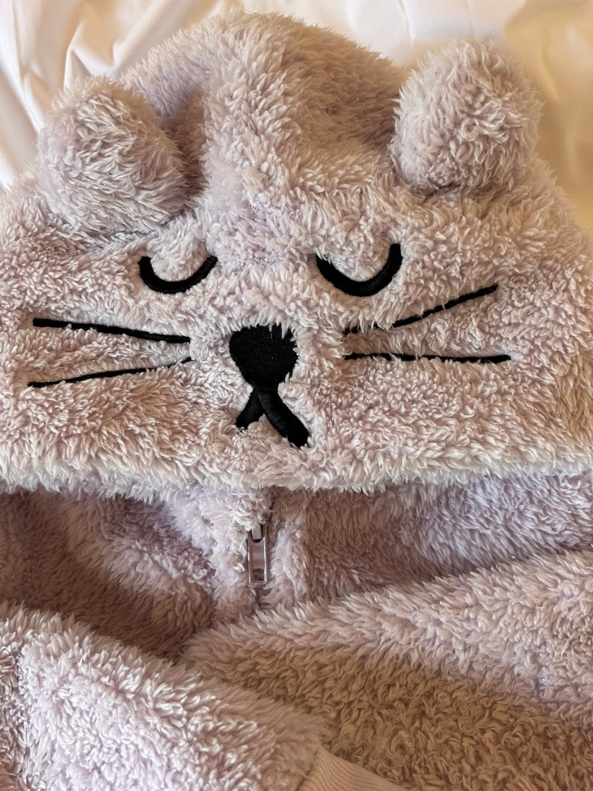 Onesie meisje lichtpaars - fleece  maat 98/104, Kinderen en Baby's, Ophalen of Verzenden, Zo goed als nieuw, Meisje