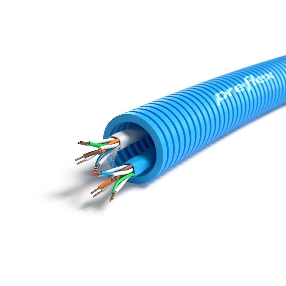 Flexpijp 3/4 + 2x UTP CAT6 20mm (100 meter), Verzenden