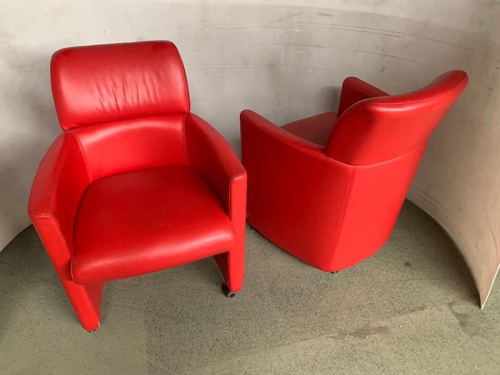 2 leder clubzetel, Ophalen