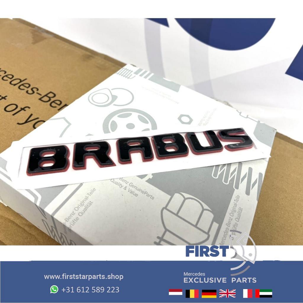 BRABUS ROCKET STICKER LETTERS ZWART / ROOD LOGO ACHTERKLEP L, Arrière, Utilisé, -, -