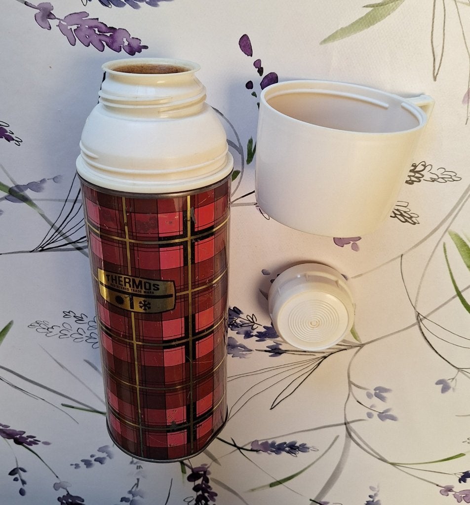 antieke thermosfles van het merk thermos 0,5 liter, Ophalen of Verzenden, Gebruikt