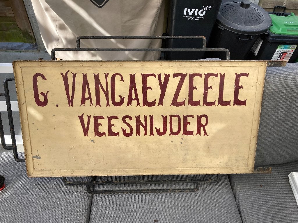 enseigne vintage 1900-1910, Enlèvement