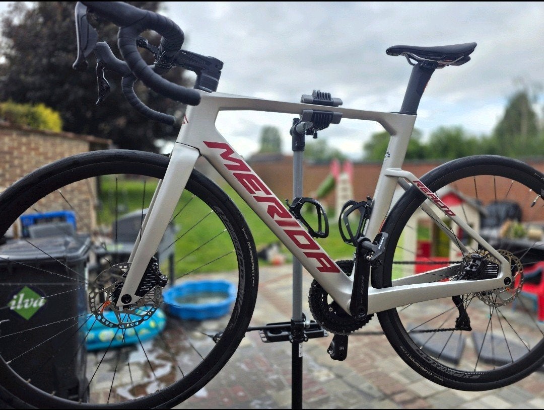 Merida Reacto 6000 DI2 carbon maat 54, Fietsen en Brommers, Ophalen, Carbon, Heren, Zo goed als nieuw