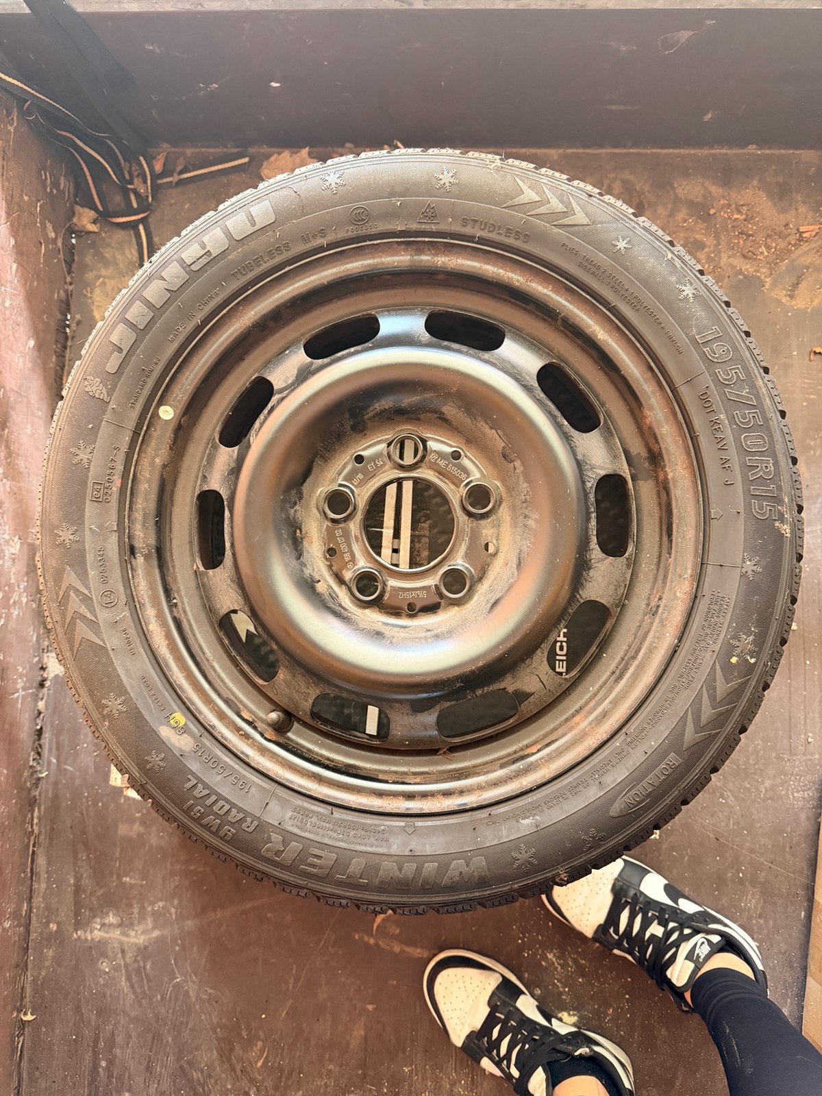 4x winterband mercedes 195/50R15, Auto-onderdelen, Banden en Velgen, Ophalen, 15 inch, Banden en Velgen, Winterbanden