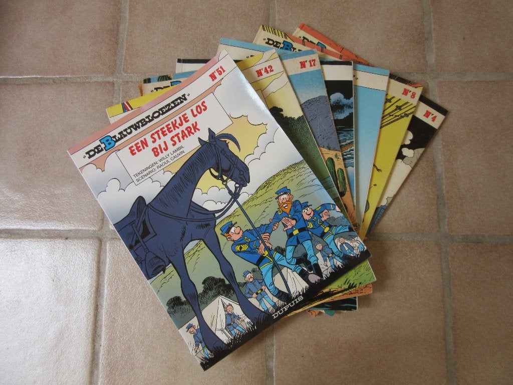 7 Strips Blauwbloezen, Boeken, Stripverhalen, Ophalen, Gelezen