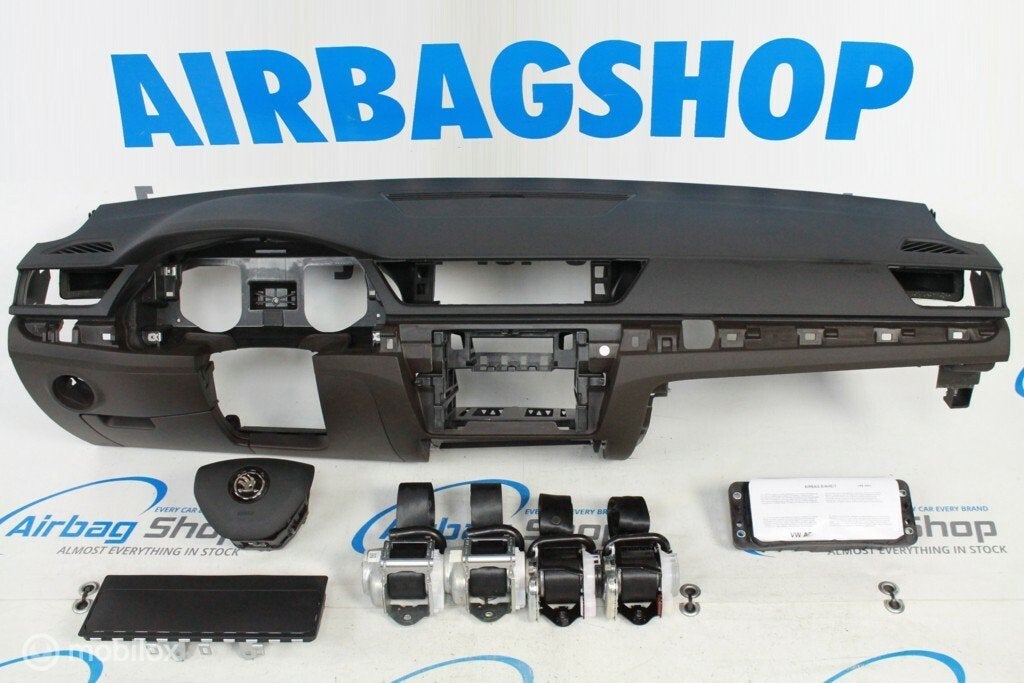 Airbag set - Dashboard zwart/bruin Skoda Superb 2015-heden