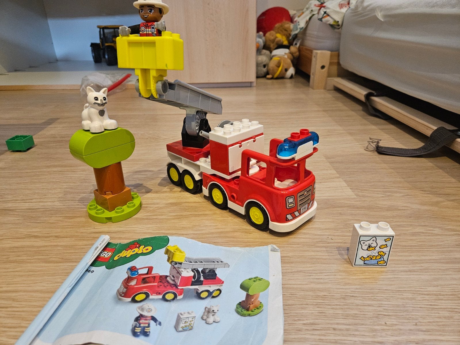 lego duplo set brandweerauto, Ophalen