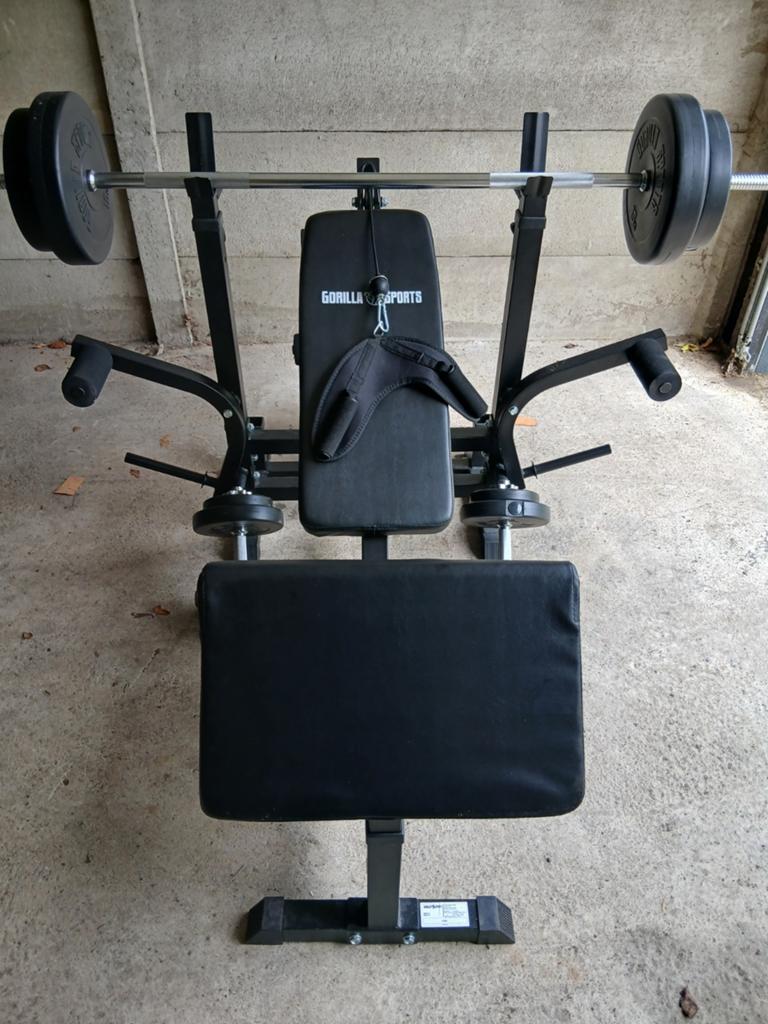 Multifunctioneel fitnessbankje, Ophalen, Zo goed als nieuw, Metaal, Armen