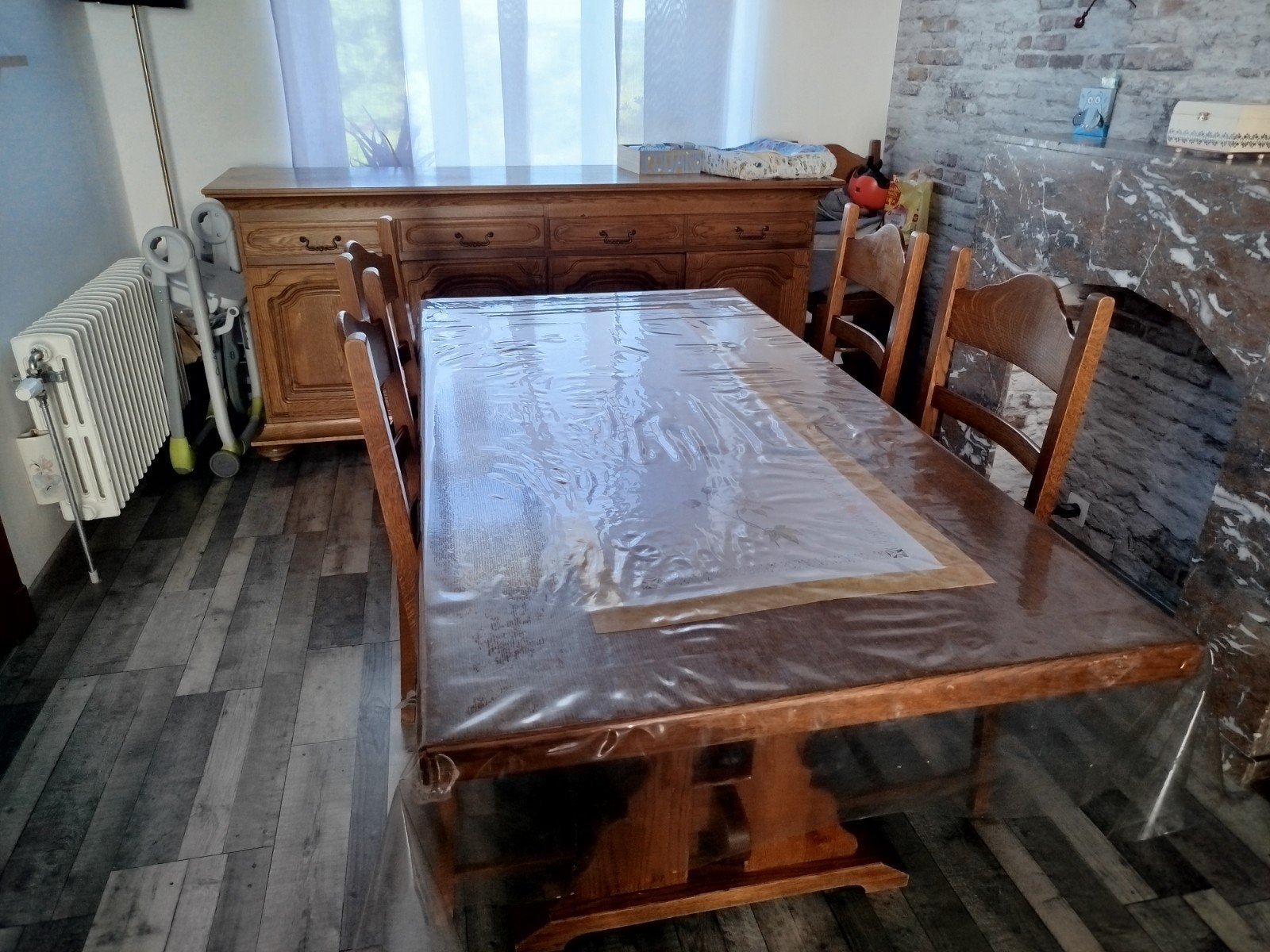 Salle a manger en chêne, Maison & Meubles, Enlèvement