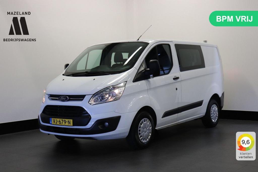 Ford Transit Custom 2.2 TDCI 125PK Dubbel Cabine - Airco - R, Auto's, Bestelwagens en Lichte vracht, Electronic Stability Program (ESP)