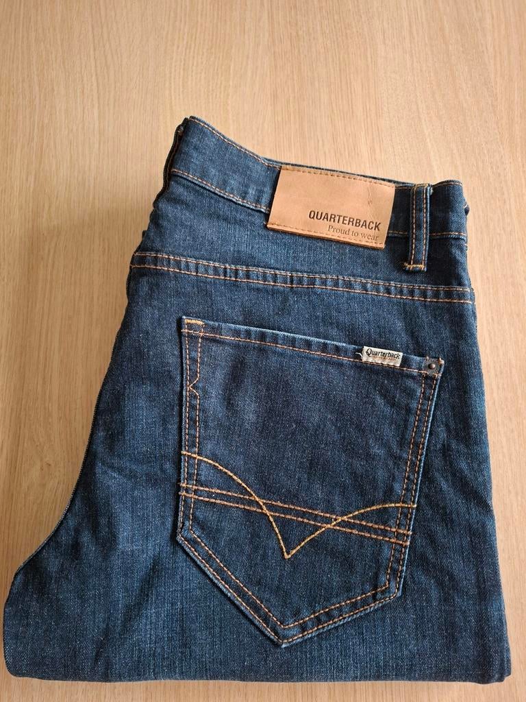 Jeans Quaterback Heren Maat 32 / 36., Blauw, W32 (confectie 46) of kleiner, Zo goed als nieuw, Quaterback JBC