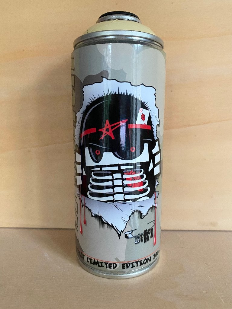 Dface MTN colors Montana paint can 2006 spray graffiti rare, Antiquités & Art, Art | Autres Art, Enlèvement ou Envoi