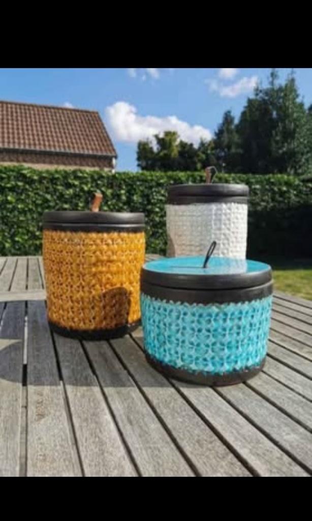 Aardewerk sierpotten, Antiek en Kunst, Ophalen