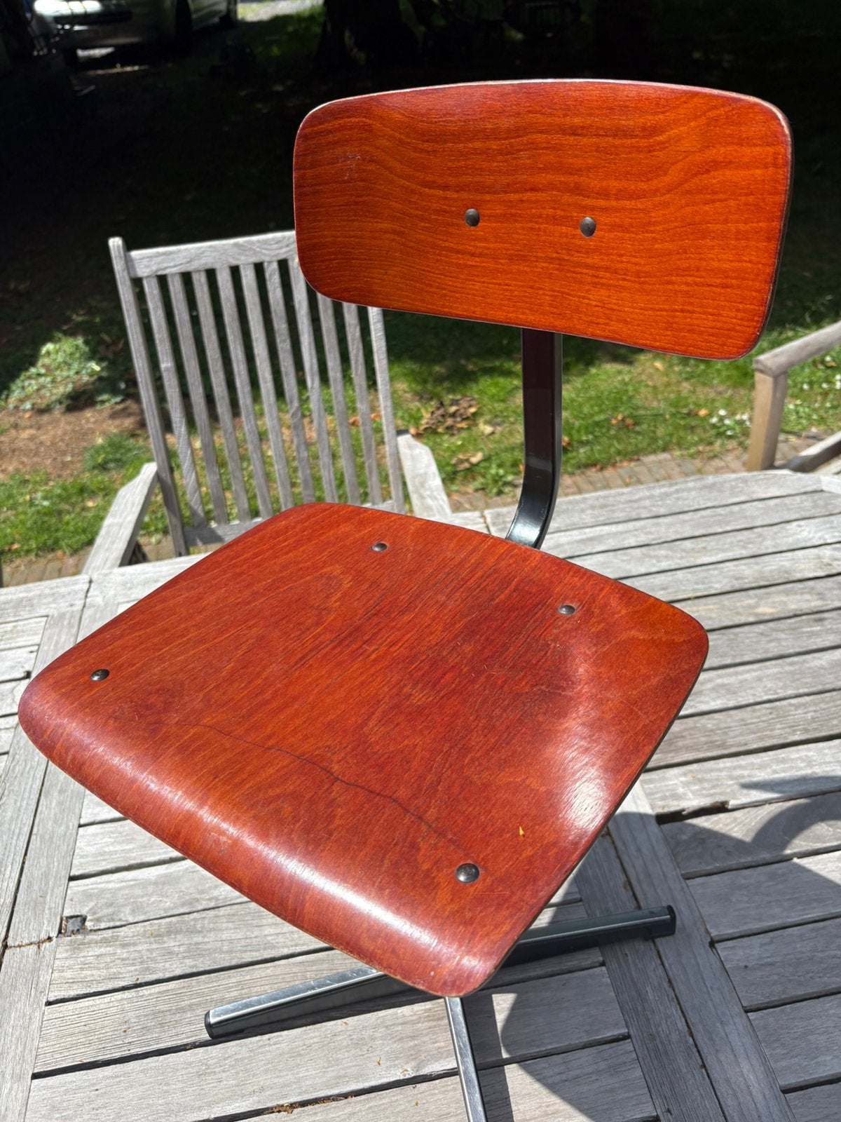 Chaise de bureau vintage pour enfants taille 60 O3, Enfants & Bébés, Enlèvement, Utilisé, Chaise(s)