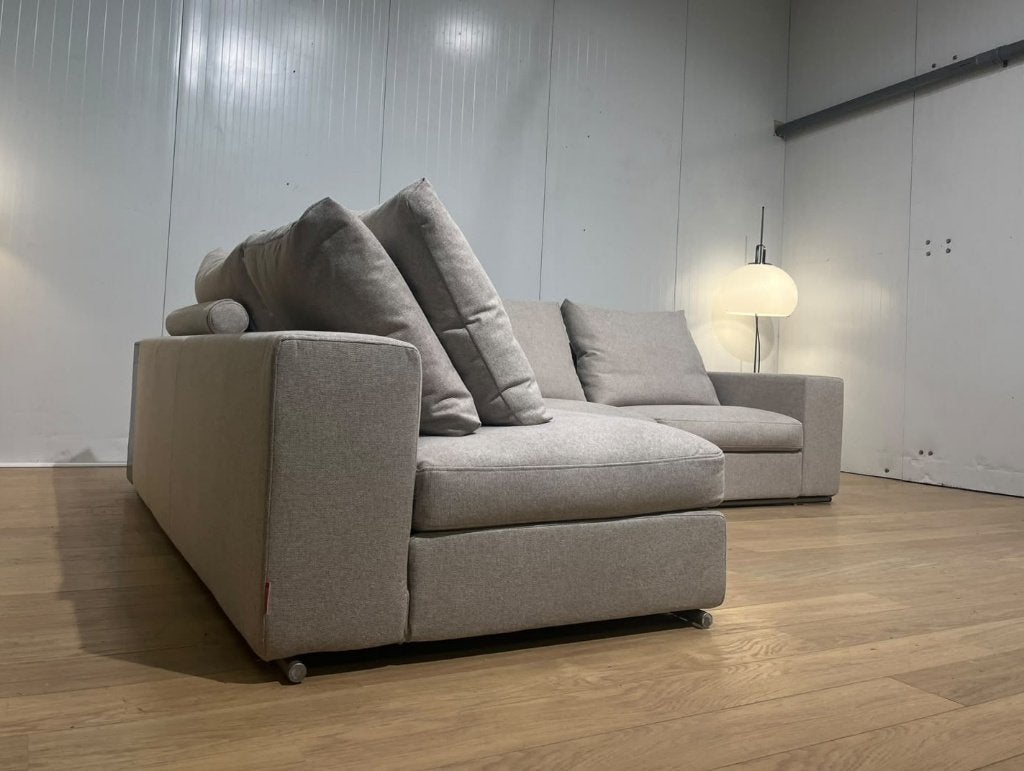 Flexform Groundpiece Hoekbank – Nieuw Gestoffeerd + GARANTIE, 250 tot 300 cm, Design Bank Bankstel Zetel Hoekbank Flexform, Hoekbank