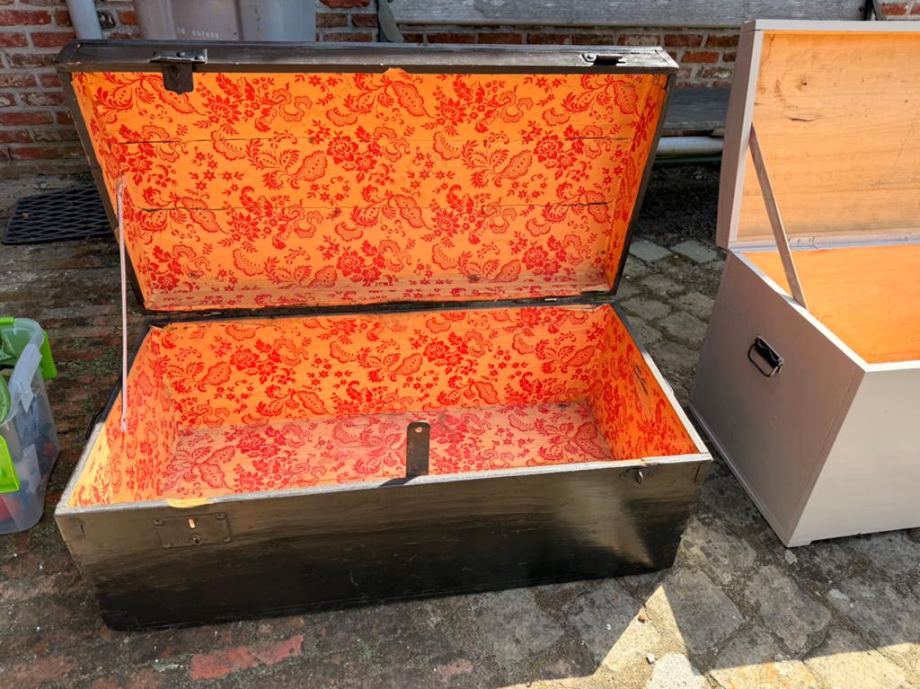 Oude houten reiskoffers - prijs per stuk, Enlèvement