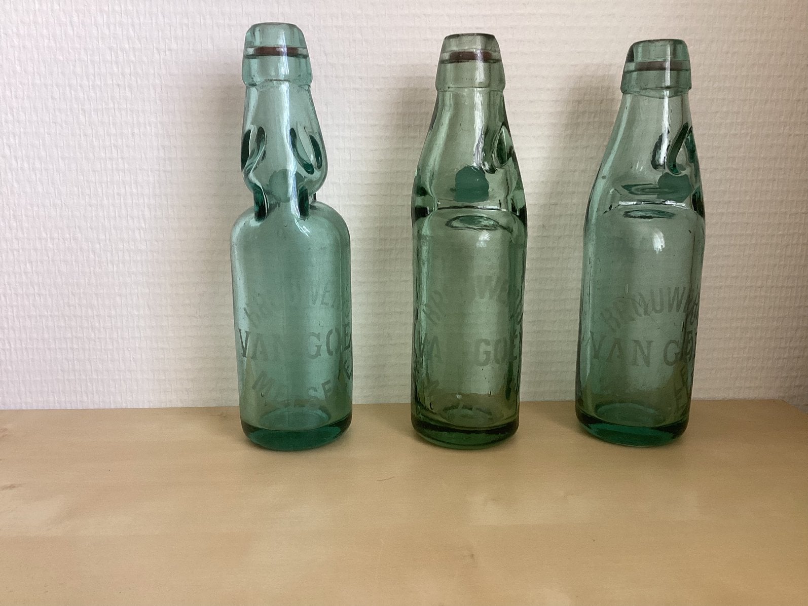 Bouteilles en marbre de la brasserie De Goe Melsele, Enlèvement ou Envoi