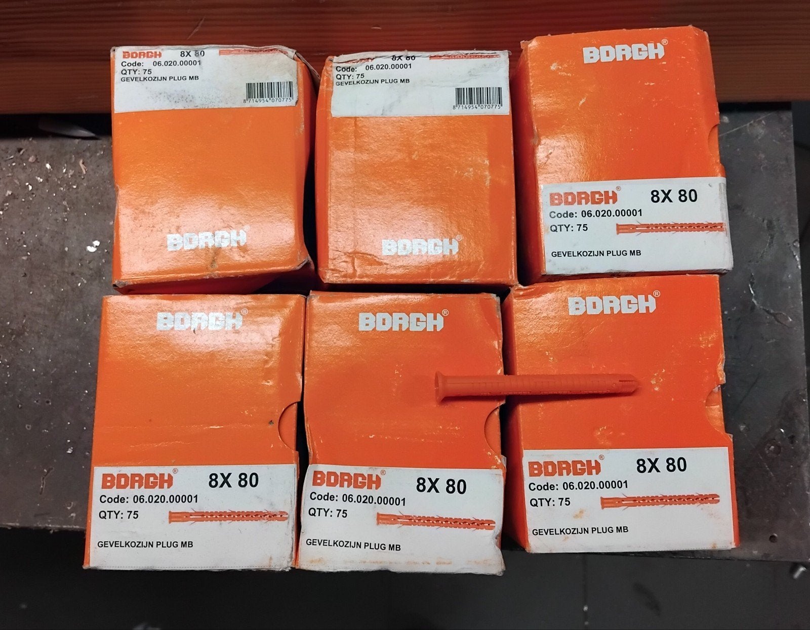 BORGH chevilles pour chassis 6 boites neuves, Bricolage & Construction, Enlèvement ou Envoi, Neuf, 50 à 100 mm, Chevilles