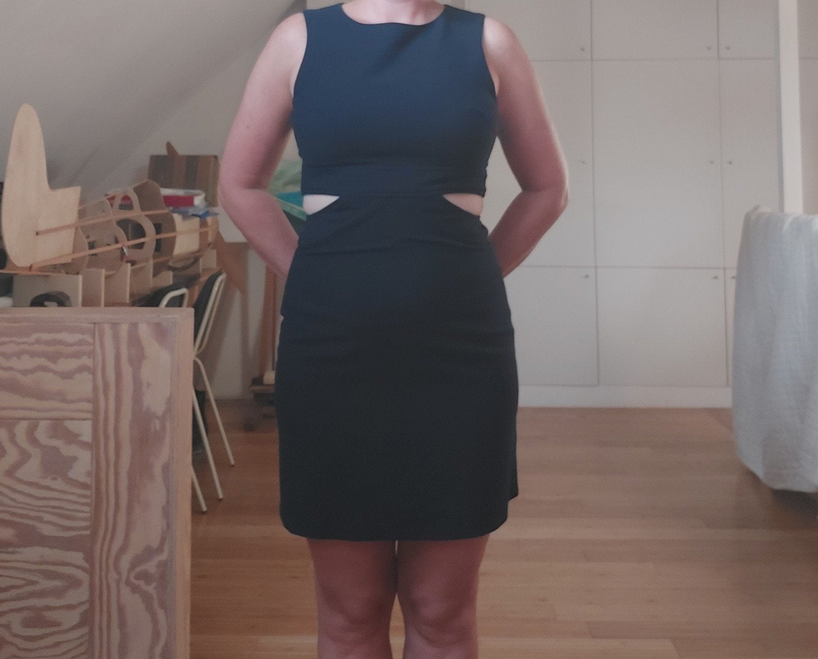 donkerblauw kleedje, Kleding | Dames, Ophalen of Verzenden