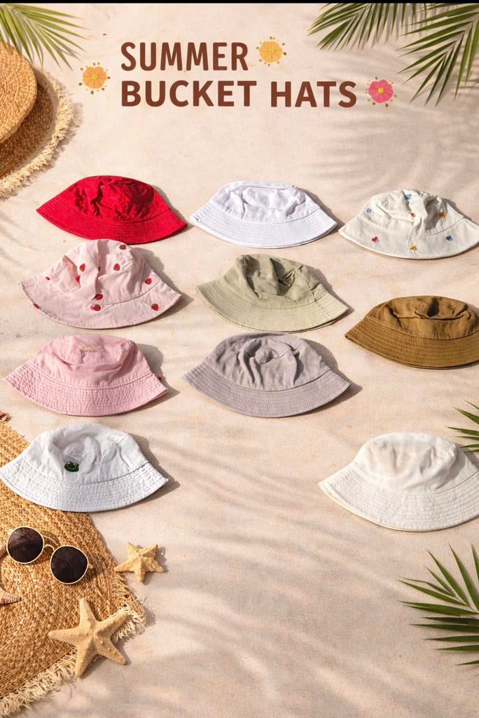 Bucket hats voor zomer! ️, Ophalen, Gedragen, Hoed