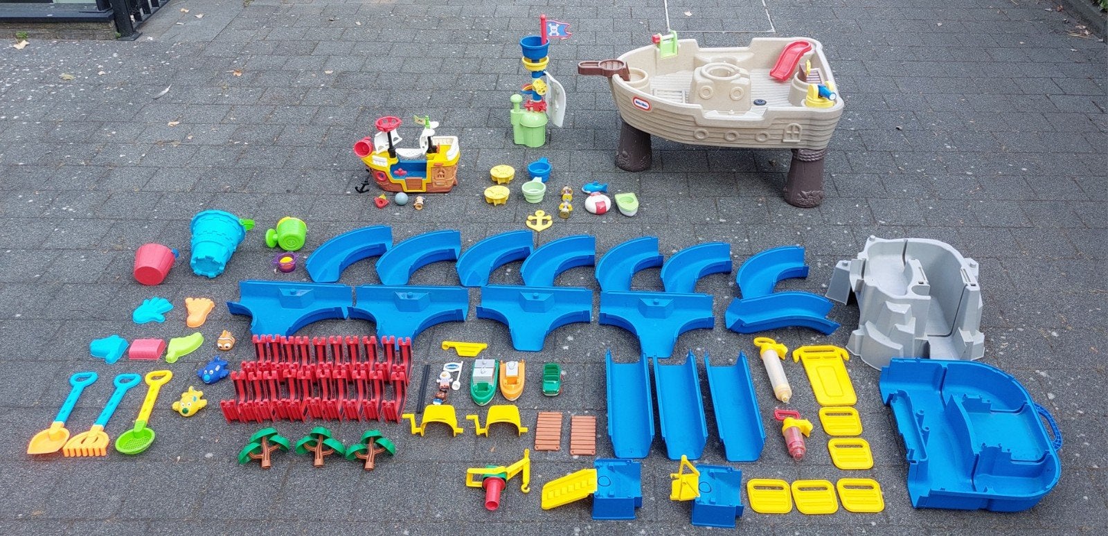 Set géant Aquaplay + petit bateau pirate + grand bateau pira, Enlèvement