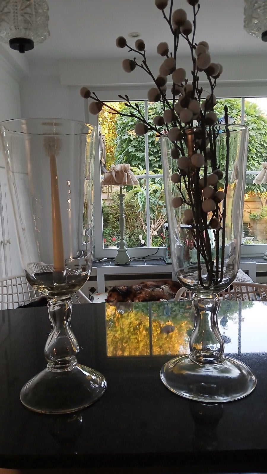 Thee licht of vazen, Ophalen