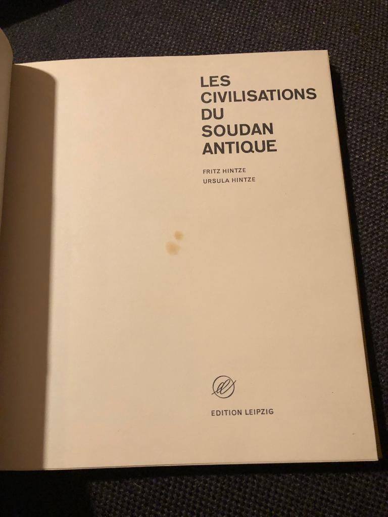Les civilisations du Soudan Antique - Hintze, Boeken, Gelezen, Ophalen of Verzenden, Hintze, Afrika