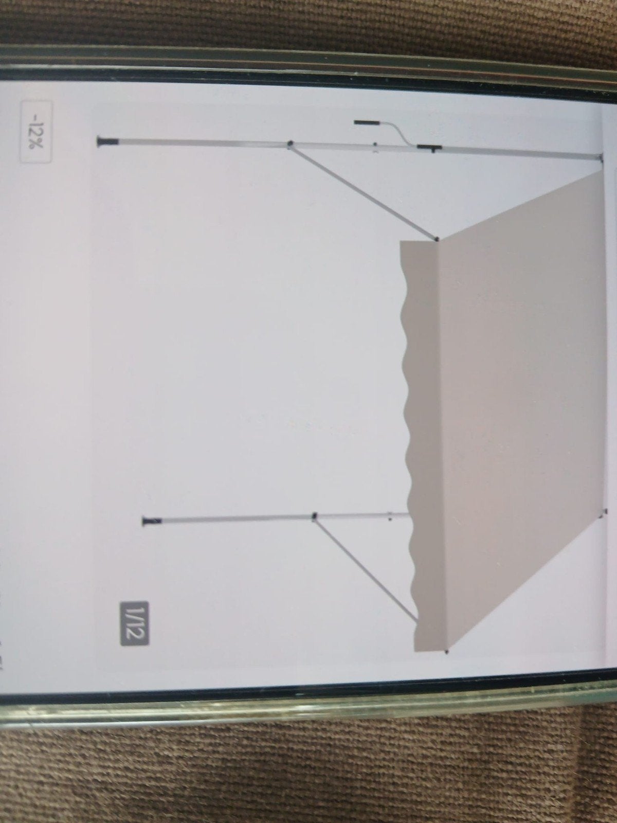 Store de balcon ou petite terrasse neuf, Neuf, 250 cm à 450 cm, 150 à 300 cm, Enlèvement