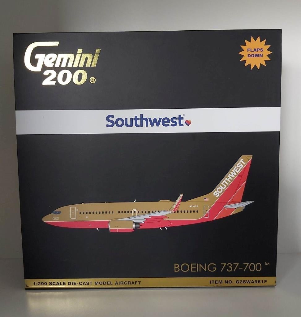 Le Gemini ETS200 B737-700 de Southwest Airlines se rabat, Collections, Aviation, Neuf, Modèle réduit, Enlèvement ou Envoi