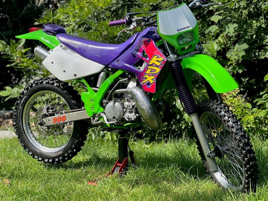 KDX200 Kawasaki, Motoren, Occasion, Particulier, Enduro, Minimaal motorrijbewijs A2