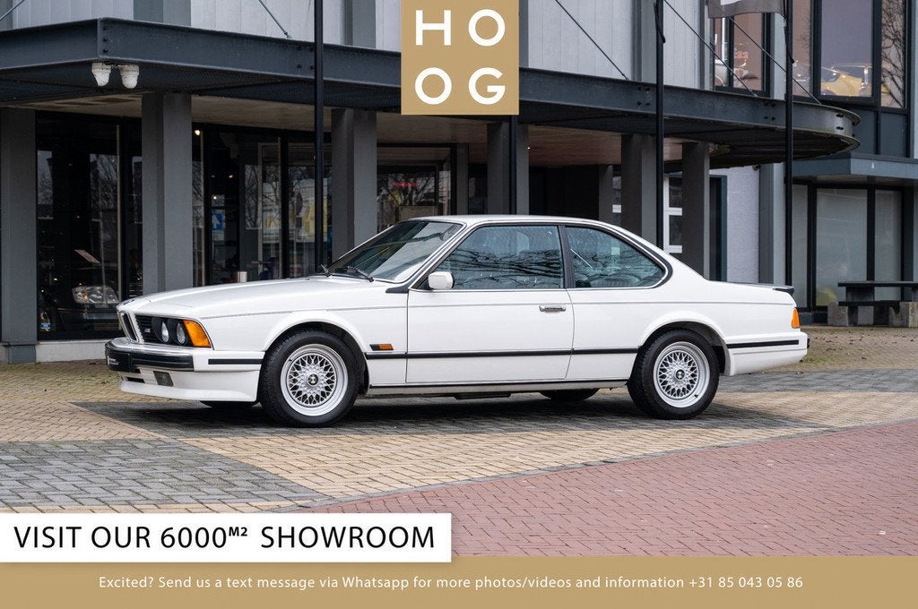 BMW 6 Serie M635 CSI (bj 1988), Auto's, Lederen bekleding, 4 zetels, Zwart, 260 pk