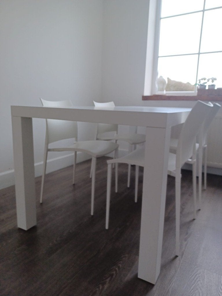 Eettafel strak modern, Ophalen, Strak modern, 50 tot 100 cm, Vijf personen of meer