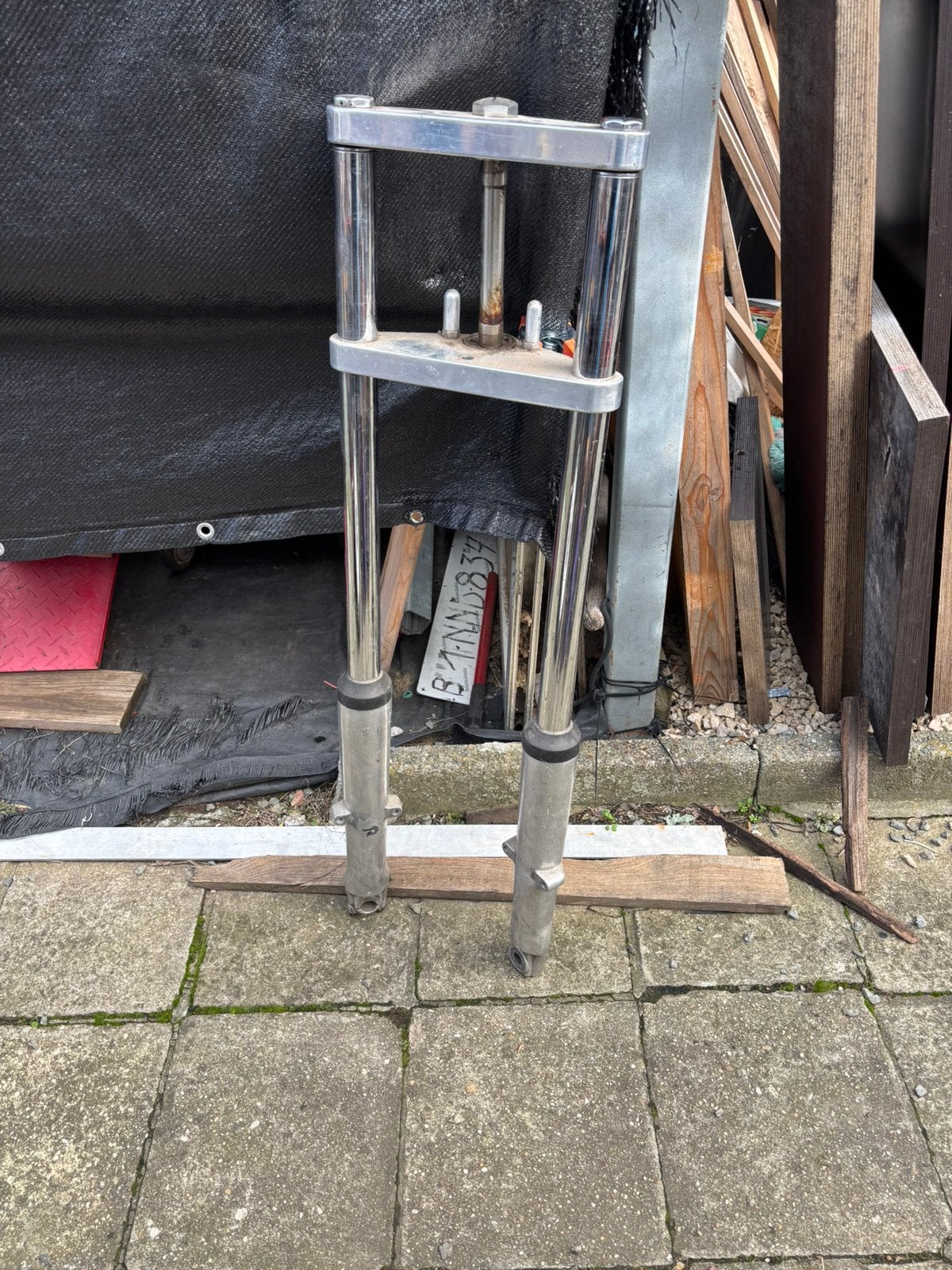 Harley chopper voorvork, Motoren, Ophalen, Gebruikt