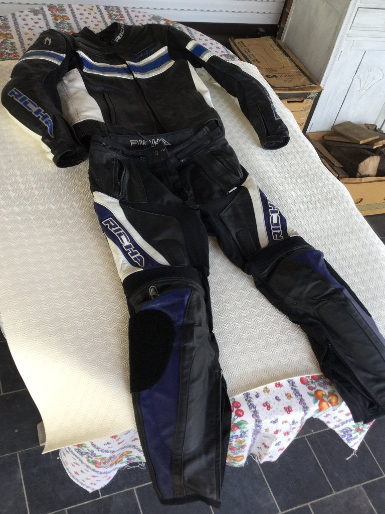 Lederen motorpak RICHA, Ophalen of Verzenden, Richa, Tweedehands, Heren