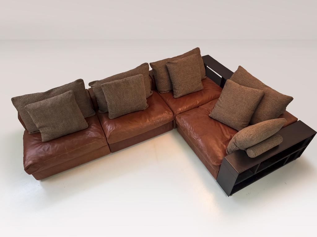 Canapé modulaire Flexform Groundpiece, Antonio Citterio, Enlèvement ou Envoi, Utilisé, Quatre personnes ou plus, Tissus