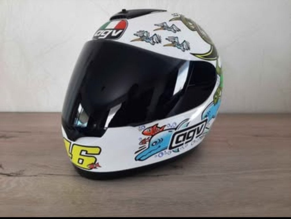 AGV VALENTINO ROSSI GP VALENCIA Replica **Nieuw**, Motos, XS, Femmes, Casque intégral, Neuf, sans ticket