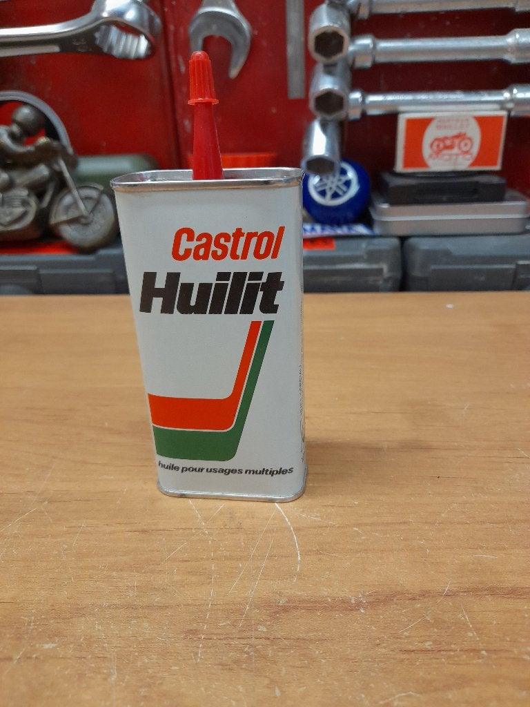 oude volledig verzegelde oliekan Castrol Huilit, Verzenden, Gebruikt, Overige typen