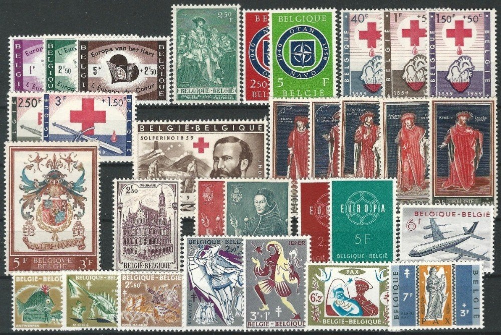 BELGIE - JAARGANG 1959, Enlèvement ou Envoi