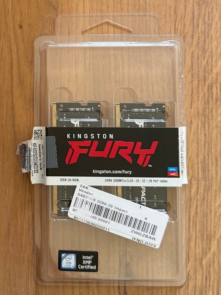 Kingston Fury Impact 32GB DDR4 SODIMM RAM 3200MHz, Computers en Software, RAM geheugen, Zo goed als nieuw, Laptop, 32 GB, DDR4