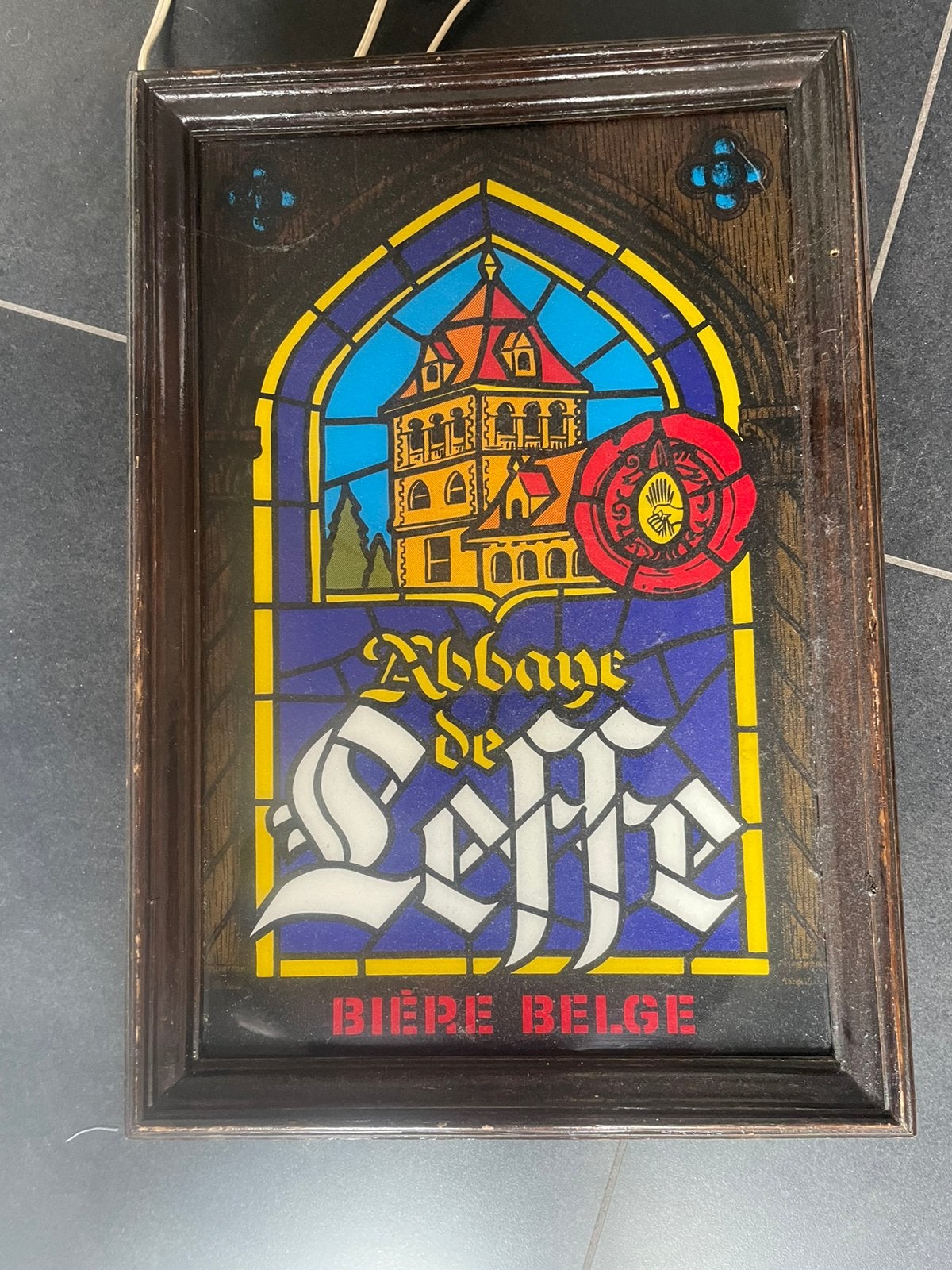 Mooie oude verlichting Leffe ( manceve, kelder, bar,duvel..), Verzamelen, Ophalen of Verzenden, Leffe