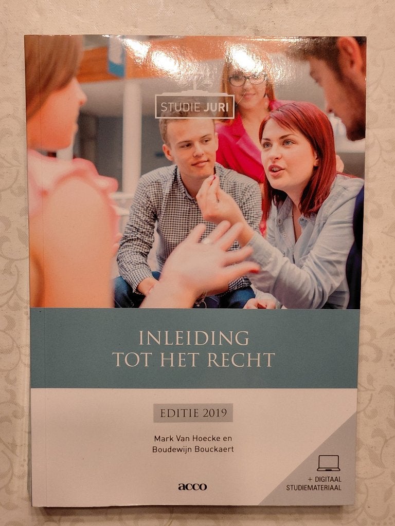 Inleiding tot het recht (Editie 2019), Boeken, Ophalen of Verzenden, Gelezen, Hoger Onderwijs, Acco