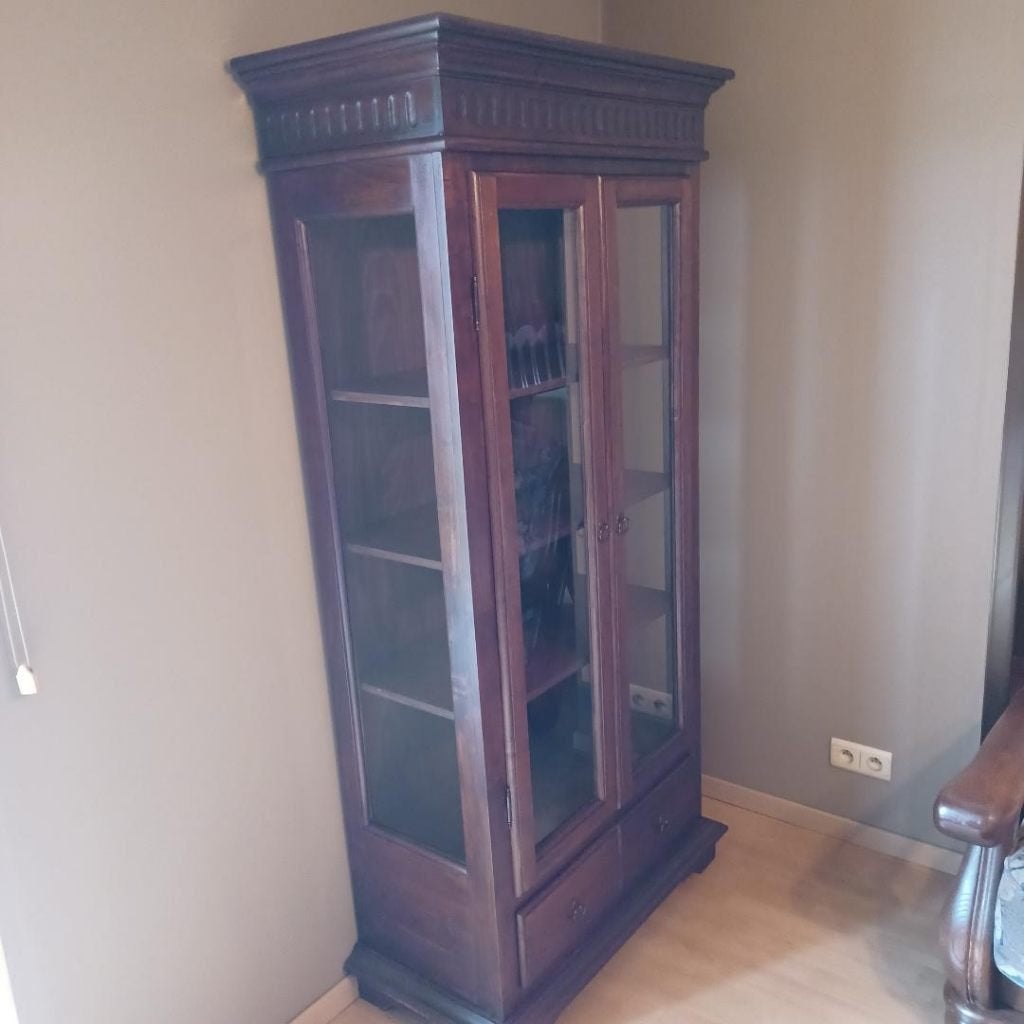 Vitrine kast (koloniaal), 25 à 50 cm, Koloniaal, Comme neuf, 50 à 100 cm